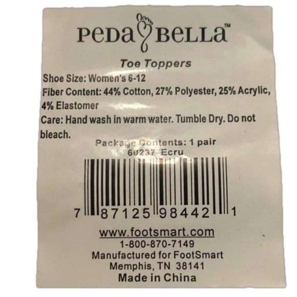 NWT Size 6-12 Peda Bella white toe covers - Picture 9 of 9